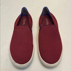 ROTHY’S THE ORIGINAL SLIP ON SNEAKER IN RED SIZE 8.5